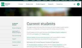
							         Graduate School: Current students - University of Roehampton								  
							    