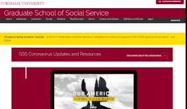 
							         Graduate School of Social Service | Fordham								  
							    