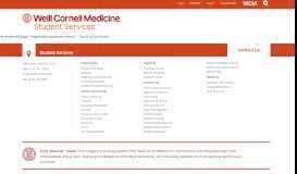 
							         Graduate School - Student Services | Weill Cornell Medicine								  
							    