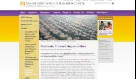 
							         Graduate Student Opportunities - University at Albany-SUNY								  
							    