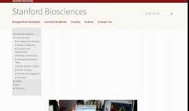
							         Graduate Student Tracking - Stanford BiosciencesStanford Biosciences								  
							    