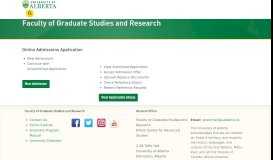 
							         Graduate Studies Management Solution (GSMS ... - University of Alberta								  
							    
