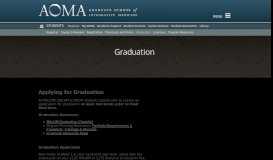 
							         Graduation - AOMA Graduate School of Integrative Medicine								  
							    