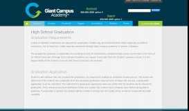 
							         Graduation Requirements | Giant Campus Academy								  
							    