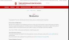 
							         Graduation - The Information School - UW-Madison iSchool								  
							    