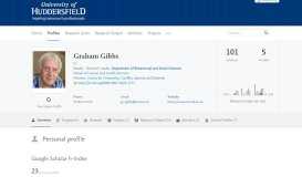 
							         Graham Gibbs — University of Huddersfield Research Portal								  
							    