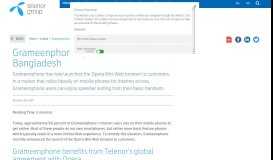 
							         Grameenphone spreads the Web in Bangladesh - Telenor Group								  
							    