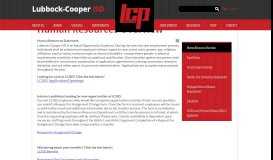 
							         Grand Canyon University – Human Resources – Lubbock-Cooper ISD								  
							    