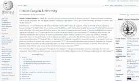 
							         Grand Canyon University - Wikipedia								  
							    