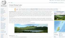 
							         Grand Etang Lake - Wikipedia								  
							    