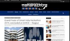 
							         Grand Finale of Smart India Hackathon- 2019 started at GHRCE ...								  
							    