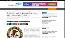 
							         Grand Jury Indicts 8 in Illegal Streaming Subscription Service ...								  
							    