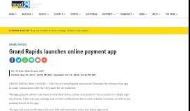 
							         Grand Rapids launches online payment app - WOODTV.com								  
							    