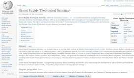 
							         Grand Rapids Theological Seminary - Wikipedia								  
							    