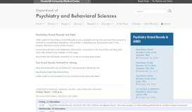 
							         Grand Rounds | Department of Psychiatry and Behavioral Sciences								  
							    