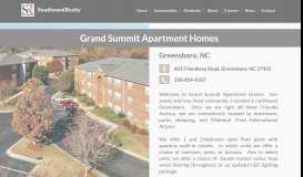 
							         Grand Summit Apartments 601 Friendway Road Greensboro, NC 27410								  
							    