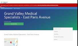 
							         Grand Valley Medical Specialists - East Paris Avenue | Spectrum ...								  
							    