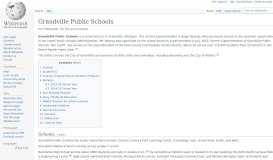 
							         Grandville Public Schools - Wikipedia								  
							    