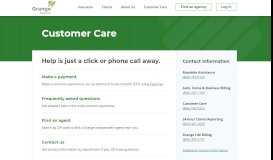 
							         Grange Customer Care Services | Grange Insurance								  
							    