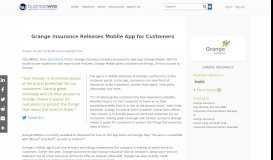 
							         Grange Insurance Releases Mobile App for Customers | Business Wire								  
							    