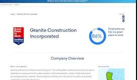 
							         Granite Construction Inc - Great Place To Work United States								  
							    
