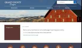 
							         Grant County Assessor - Grant County, OR								  
							    