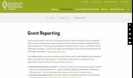 
							         Grant Reporting | Community Foundation of Westmoreland County								  
							    