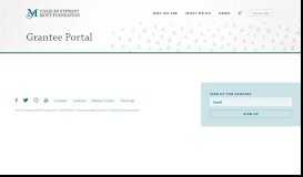 
							         Grantee Portal | Mott Foundation								  
							    