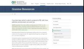 
							         Grantee Resources | Rockefeller Brothers Fund								  
							    