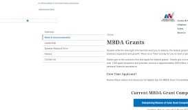 
							         Grants and Loans | Minority Business Development Agency								  
							    