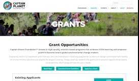 
							         Grants – Captain Planet Foundation								  
							    