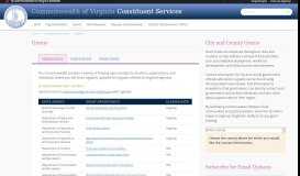 
							         Grants - Commonwealth of Virginia								  
							    