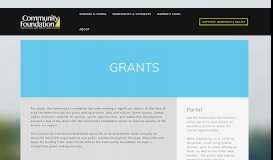 
							         Grants - Community Foundation								  
							    