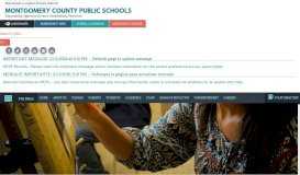 
							         Grants - Montgomery County Public Schools, Rockville, MD								  
							    