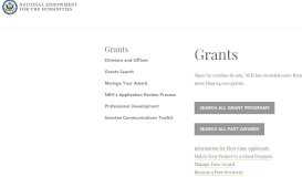 
							         Grants | National Endowment for the Humanities (NEH)								  
							    
