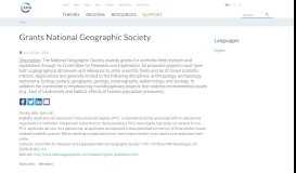 
							         Grants National Geographic Society | IUCN								  
							    