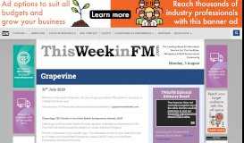 
							         Grapevine | TwinFM - Facilities Management News & Events								  
							    