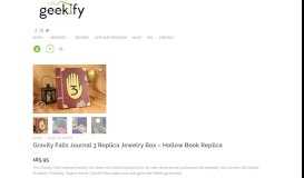 
							         Gravity Falls Journal 3 Replica Jewelry Box - Hollow Book Replica ...								  
							    
