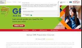 
							         GRE - Online & Classroom Test Preparation | Manya Group								  
							    