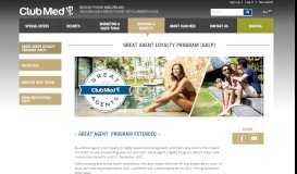 
							         Great Agent Loyalty Program (GALP) - Club Med Travel Agent Portal								  
							    