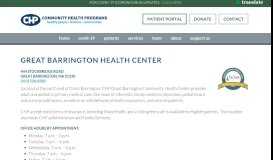 
							         Great Barrington Health Center - Community Health Programs								  
							    