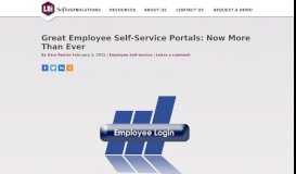 
							         Great Employee Self-Service Portals: Now More Than Ever - LBi ...								  
							    