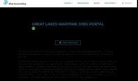 
							         Great Lakes Maritime Jobs Portal | Blue Accounting								  
							    
