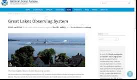 
							         Great Lakes Observing System - NOAA's National Ocean Service								  
							    