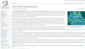 
							         Great Pacific garbage patch - Wikipedia								  
							    