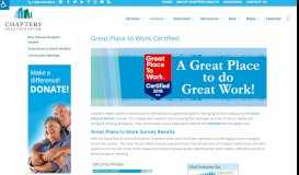 
							         Great Place to Work Certified | Chapters Health System - Astral Graphics								  
							    