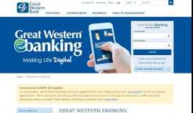 
							         Great Western ebanking | Great Western Bank								  
							    