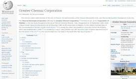 
							         Greater Chennai Corporation - Wikipedia								  
							    