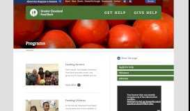 
							         Greater Cleveland Food Bank Programs								  
							    