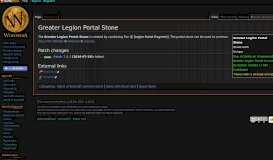 
							         Greater Legion Portal Stone - Wowpedia - Your wiki guide to the World ...								  
							    